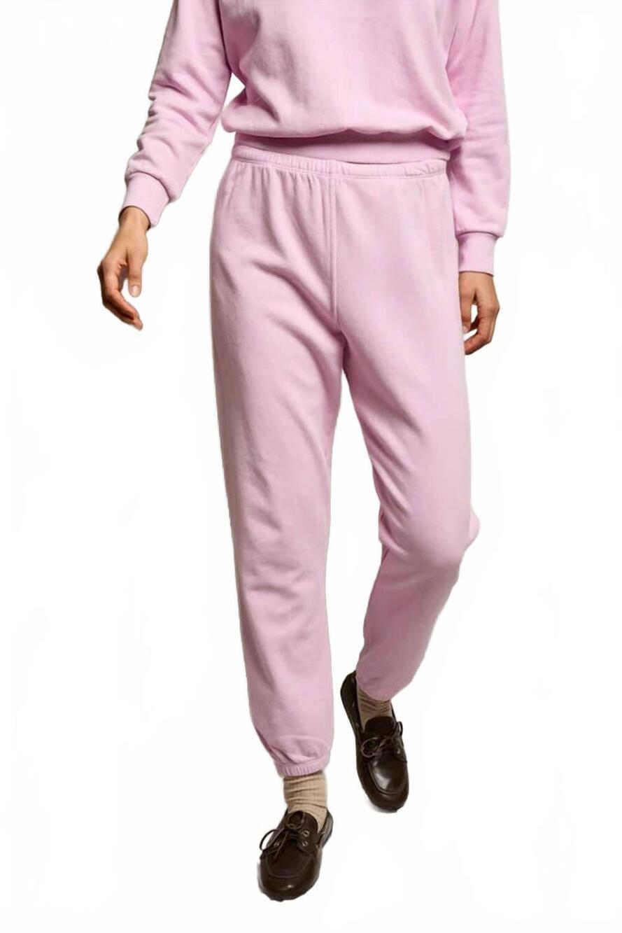 NEW PERFECTWHITETEE johnny french terry easy sweatpant in pink